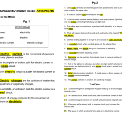 Electricity webquest answer key pdf