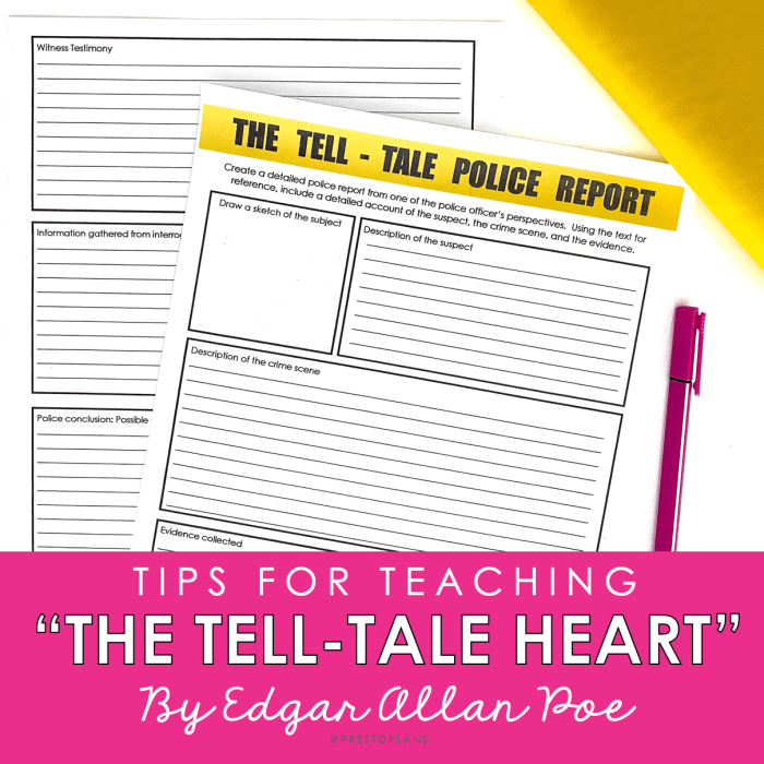 Tell tale heart vocabulary worksheet