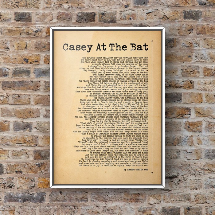 Casey at the bat poem questions and answers