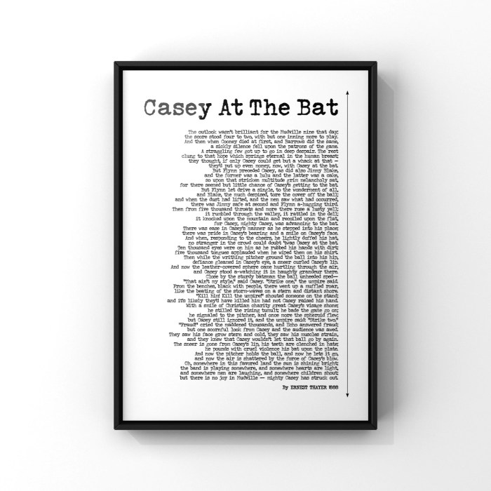 Casey at the bat poem questions and answers