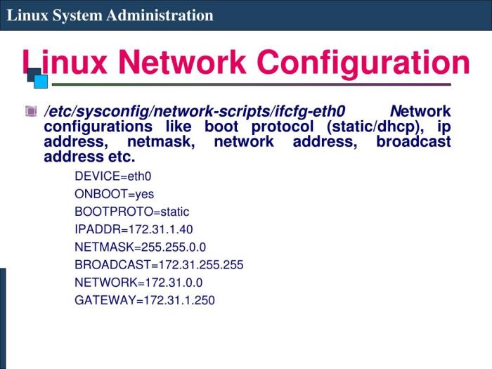 Lab 12-1: linux network configuration