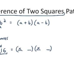 Difference of squares factoring worksheet