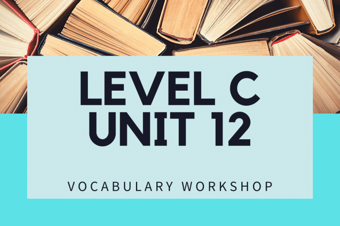 Vocabulary workshop level c unit 5 choosing the right word