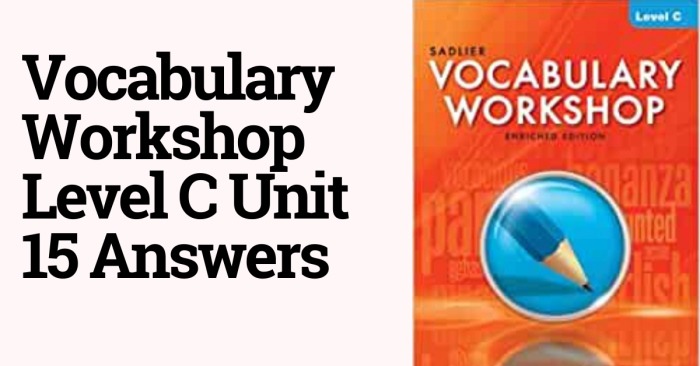 Vocabulary workshop level c unit 5 choosing the right word