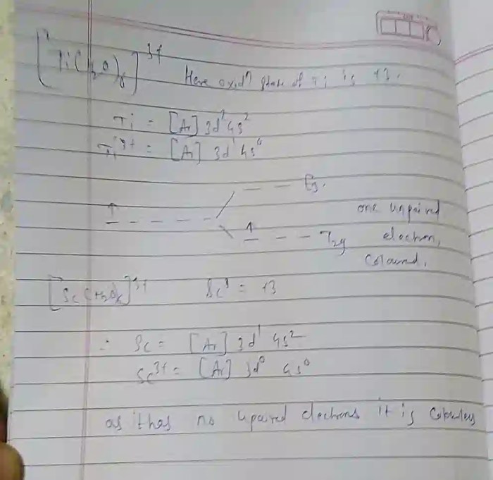 Arrange these complexes in order of octahedral splitting energy δo