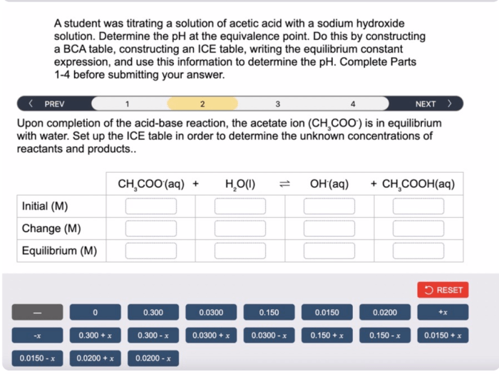 A student was titrating a solution of hc4h7o2