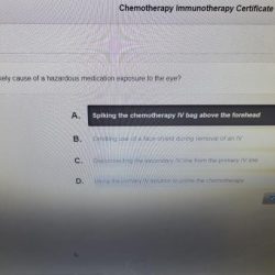 Ons chemotherapy immunotherapy test questions