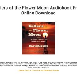 Killers moon flower book apple books